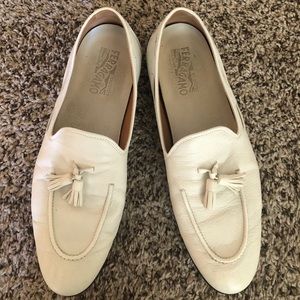 Salvatore Ferragamo white shoes for man !! USED!!